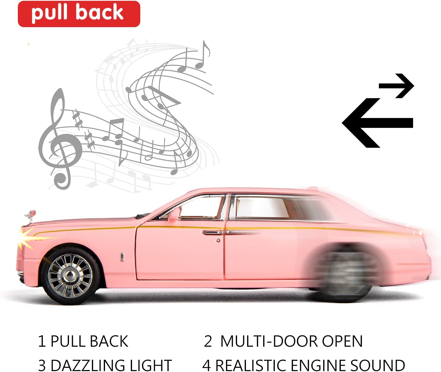 1/18 Rolls-Royce Phantom model car, titanium alloy limited edition