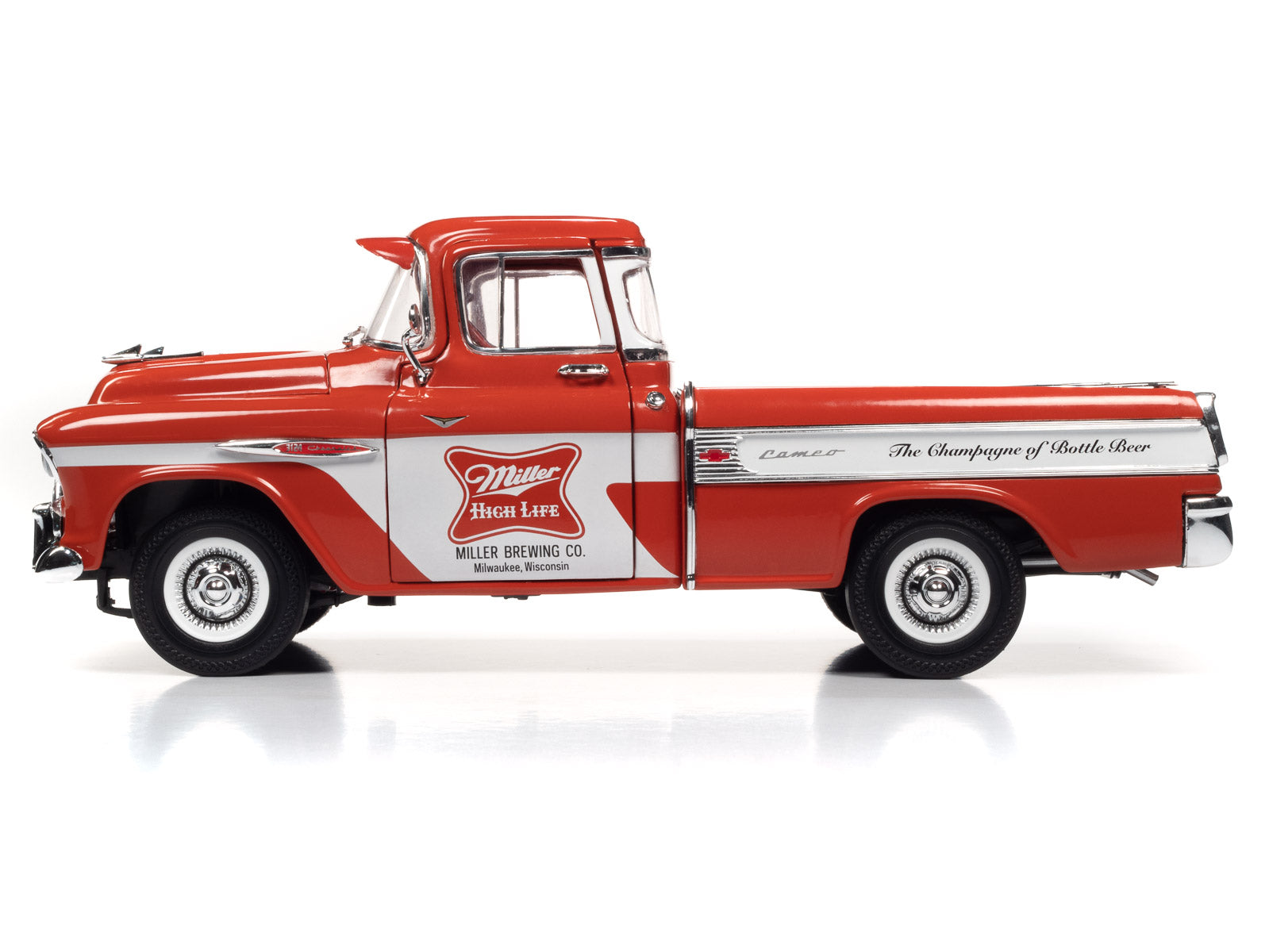 1957 Chevy Cameo Pickup Miller High Life 1:18 Scale