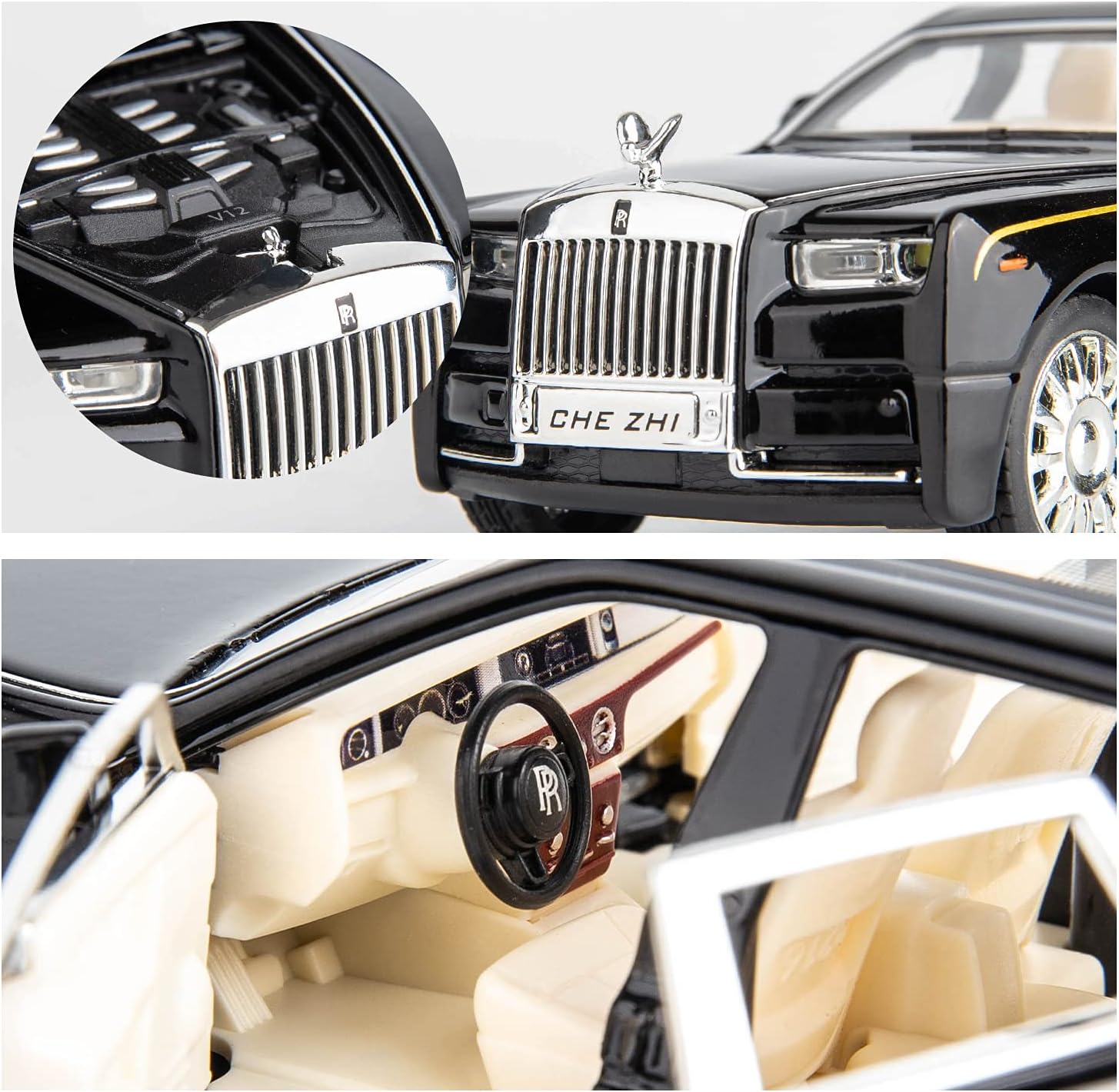 1/18 Rolls-Royce Phantom model car, titanium alloy limited edition