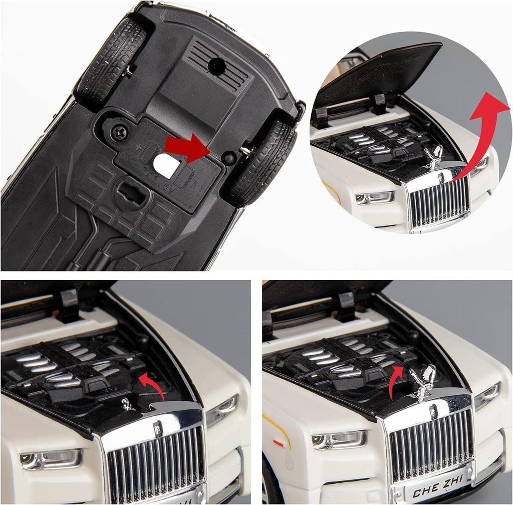 1/18 Rolls-Royce Phantom model car, titanium alloy limited edition