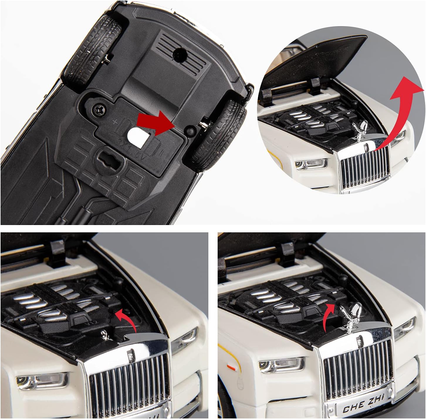 1/18 Rolls-Royce Phantom model car, titanium alloy limited edition