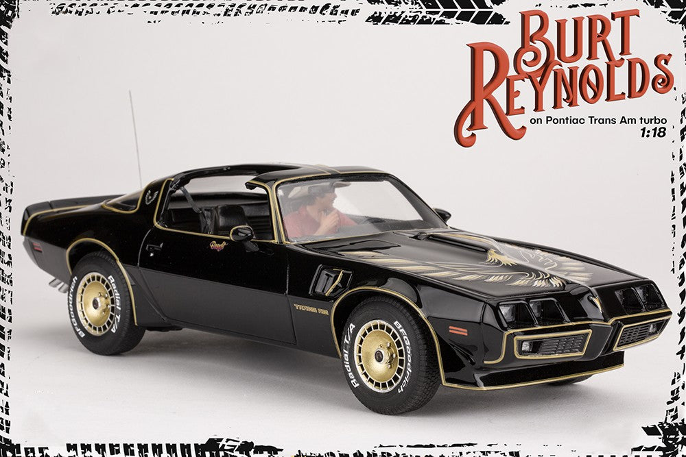 Burt Reynolds on Pontiac Firebird Trans Am 1980 - FREE SHIPPING