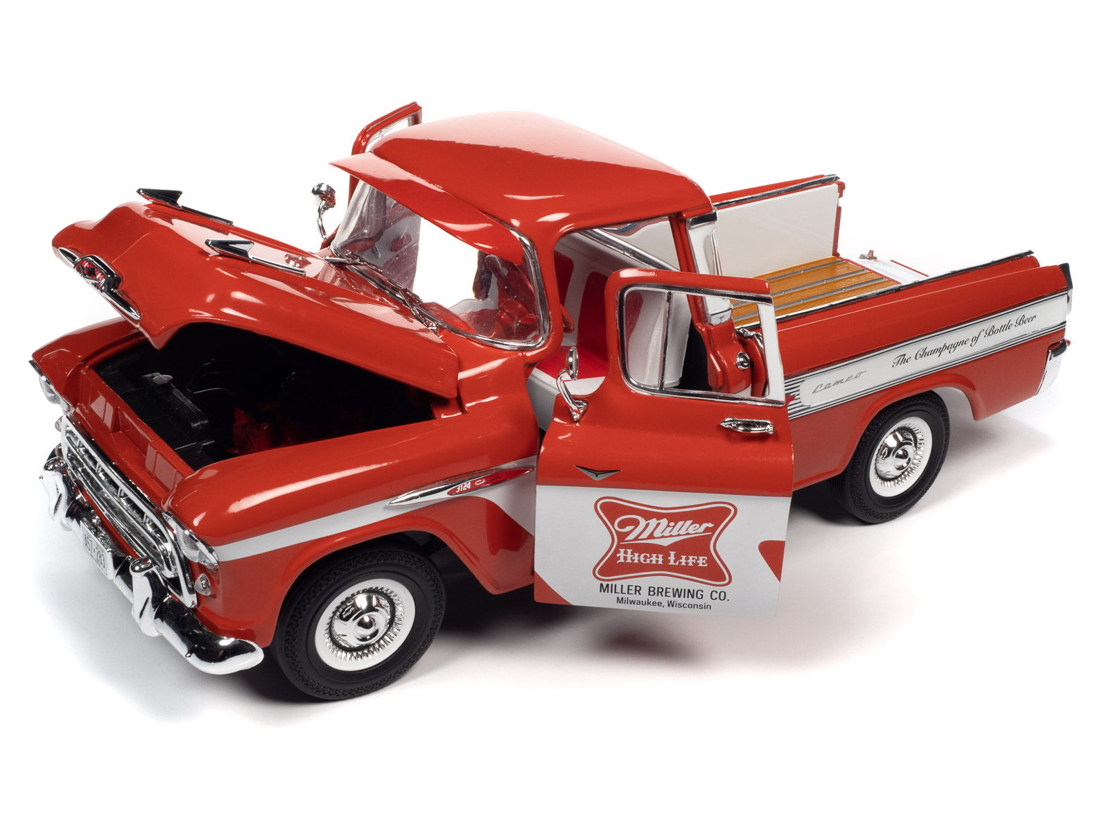 1957 Chevy Cameo Pickup Miller High Life 1:18 Scale