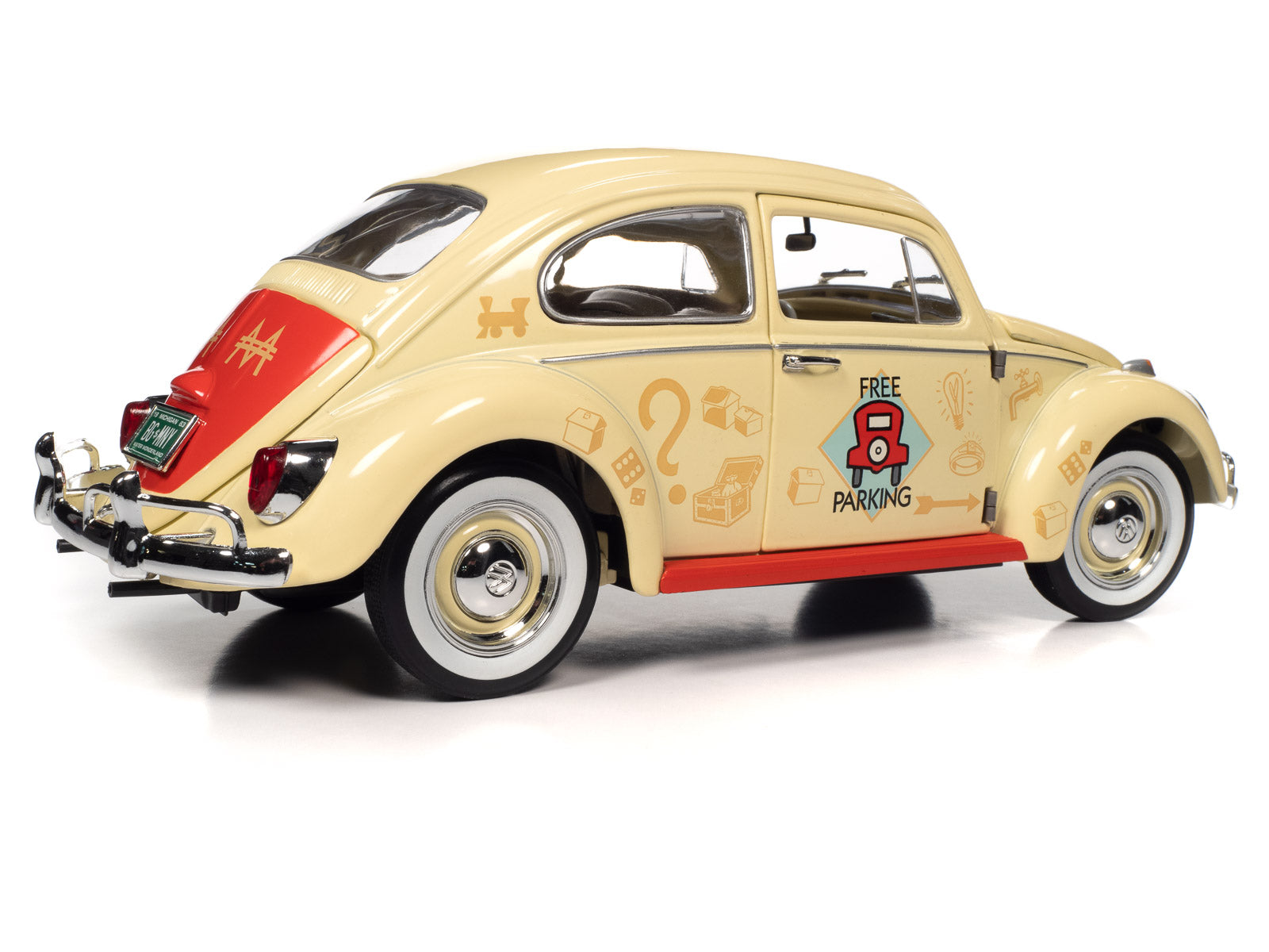 1963 Volkswagen Beetle Monopoly Free Parking 1:18 Scale