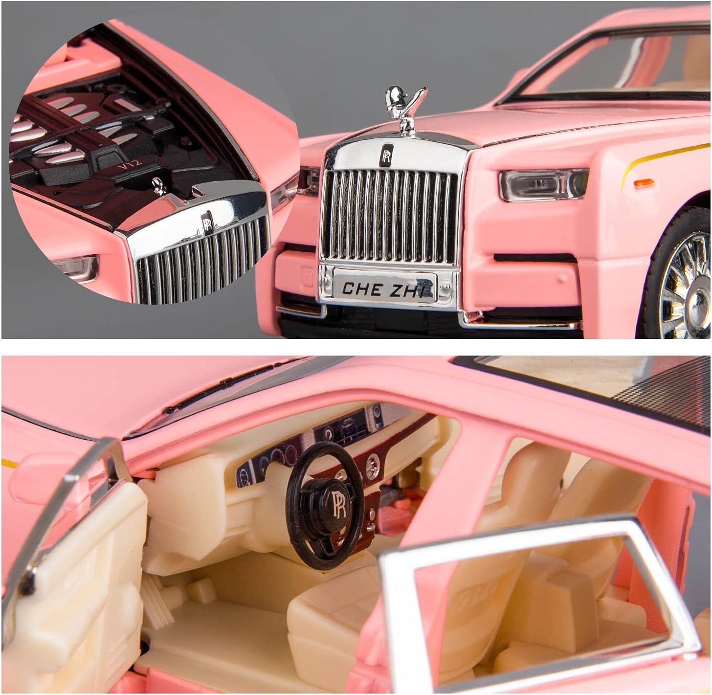 1/18 Rolls-Royce Phantom model car, titanium alloy limited edition