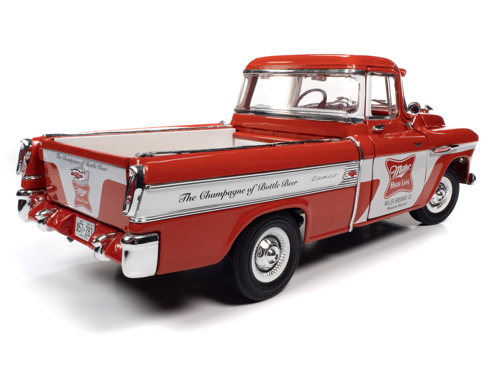 1957 Chevy Cameo Pickup Miller High Life 1:18 Scale