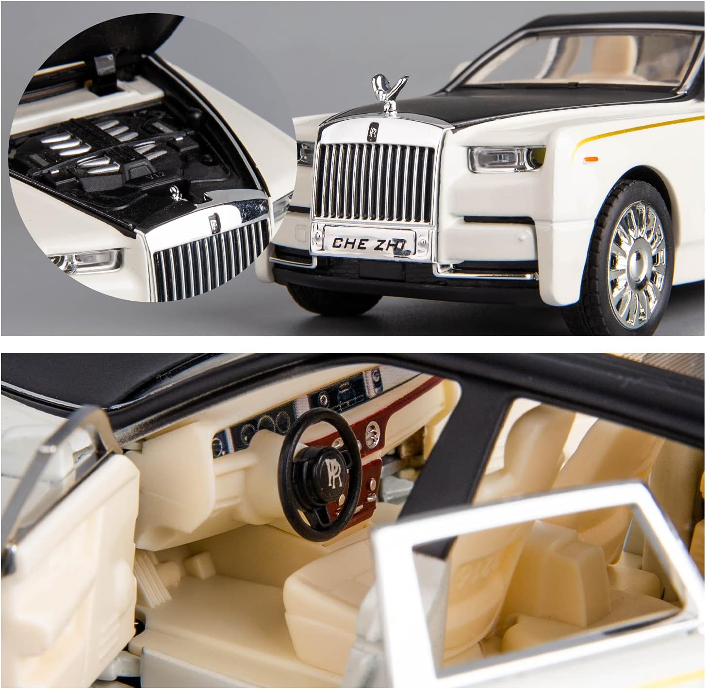 1/18 Rolls-Royce Phantom model car, titanium alloy limited edition